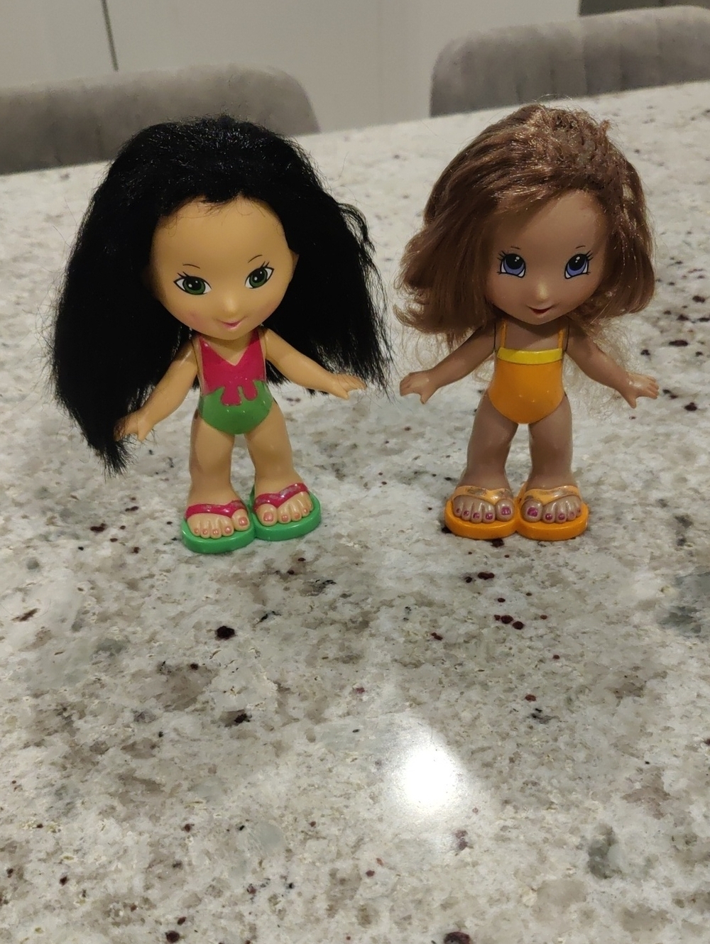 Fisher Price Plastic Dolls Swimsuits  Vintage Cottagecore Girlhood Retro Y2K